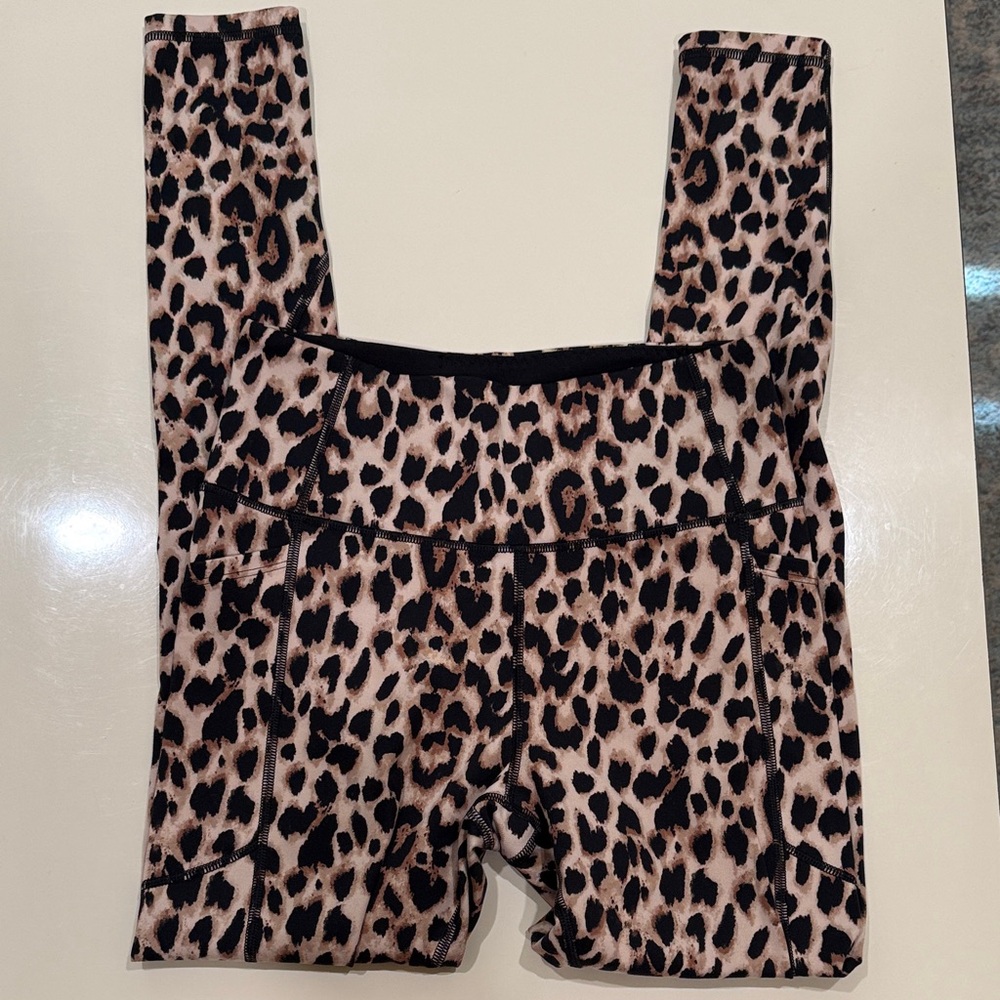 Victoria's Secret Leopard Print Leggings - Brown & Black